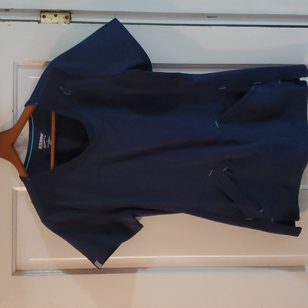 Medium Navy Blue scrub top